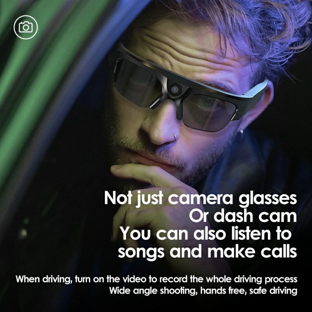 XV16 2K Video Camera Smart Glasses Bluetooth-compatible Sports Earphone without Memory Card (CE Certified) - 2