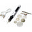 E108 Rechargeable Mini Rotary Engraving Pen with Engraving Needle Drill Bit Set for Small Scale DIY Crafting - Silver - 3
