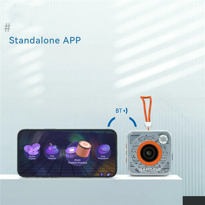 GAMSING GRA2 Air Drum Set with Bluetooth-compatible Speaker, Sticks Portable Drumstick Playset - 3