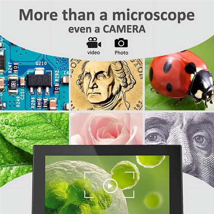 307 2MP Digital Microscope Camera 4.3 inch Screen 1000X Magnification Kids Microscope Video Recorder - 3