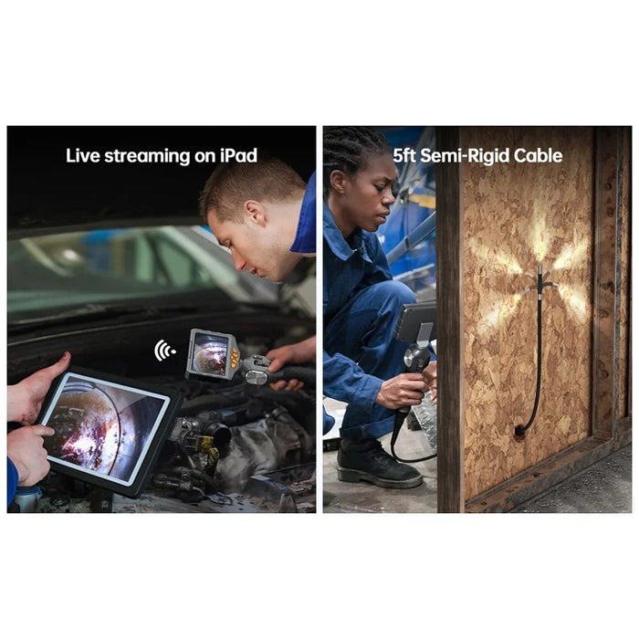 TESLONG TD500 8.5mm Rotatable Lens 1.55m Wire 5.0-inch Screen Endoscope Pipe Inspection Camera with 32G TF Card - 4
