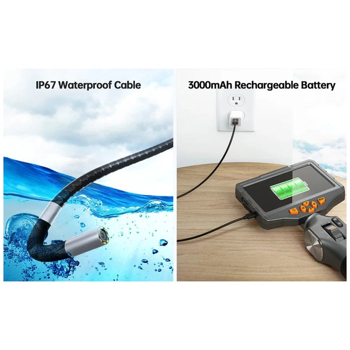 TESLONG TD500 8.5mm Rotatable Lens 1.55m Wire 5.0-inch Screen Endoscope Pipe Inspection Camera with 32G TF Card - 6