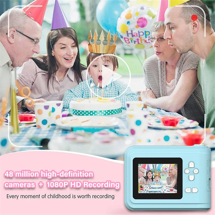S7 2.4-inch Screen Mini Children HD Instant Camera Portable Photo Printer - Pink - 5