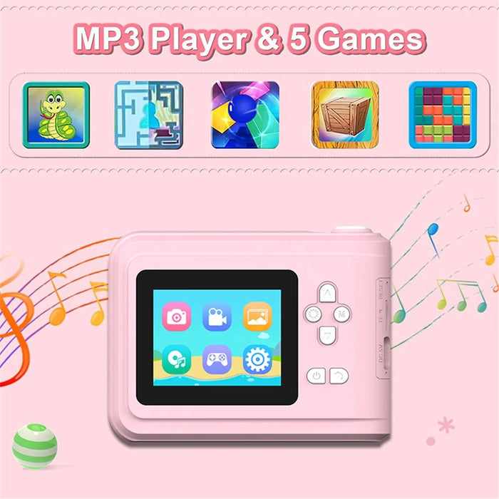 S7 2.4-inch Screen Mini Children HD Instant Camera Portable Photo Printer - Pink - 6