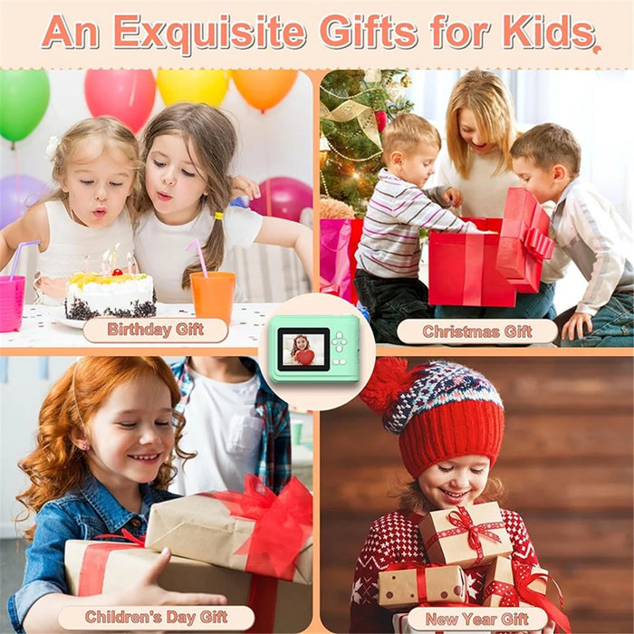 S7 2.4-inch Screen Mini Children HD Instant Camera Portable Photo Printer - Pink - 7