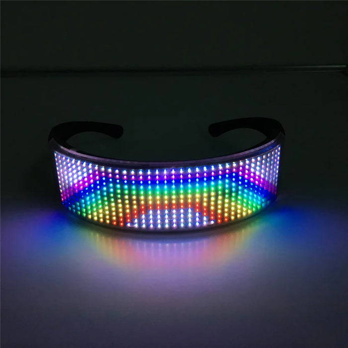 App Bluetooth-compatible Control Luminous Glasses DIY Content LED Glowing Glasses Party Atmosphere Props - 2
