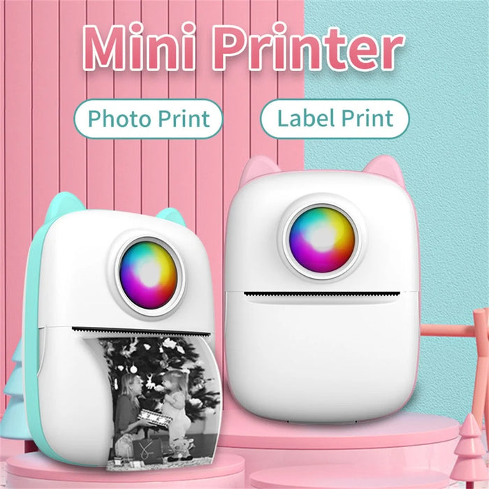 X2 Mini Home Bluetooth-compatible Thermal Printer Photo Label Notes Printing Machine - Pink - 4