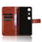 For XREAL Beam Pro Case Crazy Horse Texture PU Leather Phone Wallet Cover - Brown - 4
