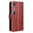 For XREAL Beam Pro Case Crazy Horse Texture PU Leather Phone Wallet Cover - Brown - 6