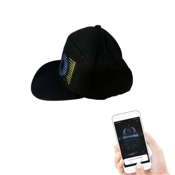 App Bluetooth Control Luminous LED Display Hat Party Atmosphere Props - 1