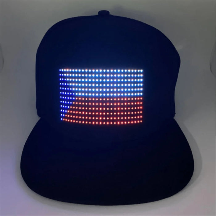 App Bluetooth Control Luminous LED Display Hat Party Atmosphere Props - 2