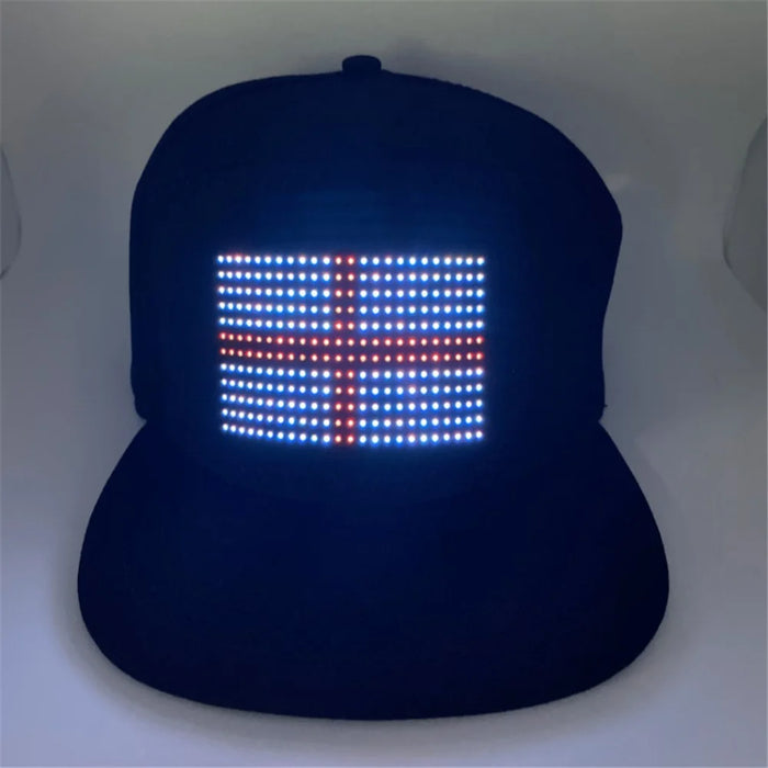 App Bluetooth Control Luminous LED Display Hat Party Atmosphere Props - 3