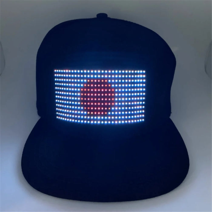 App Bluetooth Control Luminous LED Display Hat Party Atmosphere Props - 4