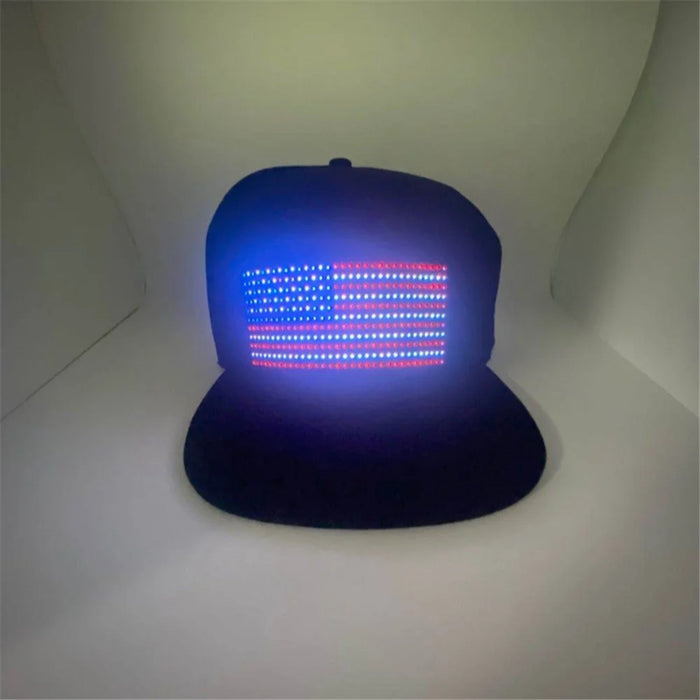 App Bluetooth Control Luminous LED Display Hat Party Atmosphere Props - 5