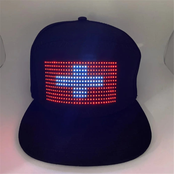 App Bluetooth Control Luminous LED Display Hat Party Atmosphere Props - 6