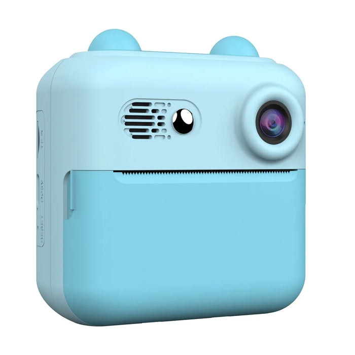 A22 2.4-inch Screen Mini Kids HD Digital Camera Instant Photo Printing Machine - Blue - 1