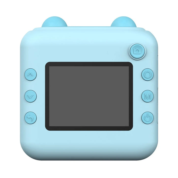 A22 2.4-inch Screen Mini Kids HD Digital Camera Instant Photo Printing Machine - Blue - 2