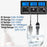 PH-116 5 in 1 Water Quality Multi-Parameter PH EC CF TDS Temperature Test Meter with Backlight - US Plug - 2