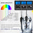 PH-116 5 in 1 Water Quality Multi-Parameter PH EC CF TDS Temperature Test Meter with Backlight - US Plug - 5