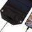 SPB6Z Foldable 6 Solar Panel Charger 12W 5V Portable Solar Charger for Outdoor Hiking Camping - Black - 4