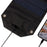 SPB4Z Foldable 4 Solar Panel Charger 8W 5V Portable Solar Charger for Outdoor Hiking Camping - Black - 5