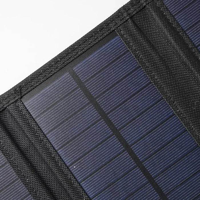 SPB4Z Foldable 4 Solar Panel Charger 8W 5V Portable Solar Charger for Outdoor Hiking Camping - Black - 6