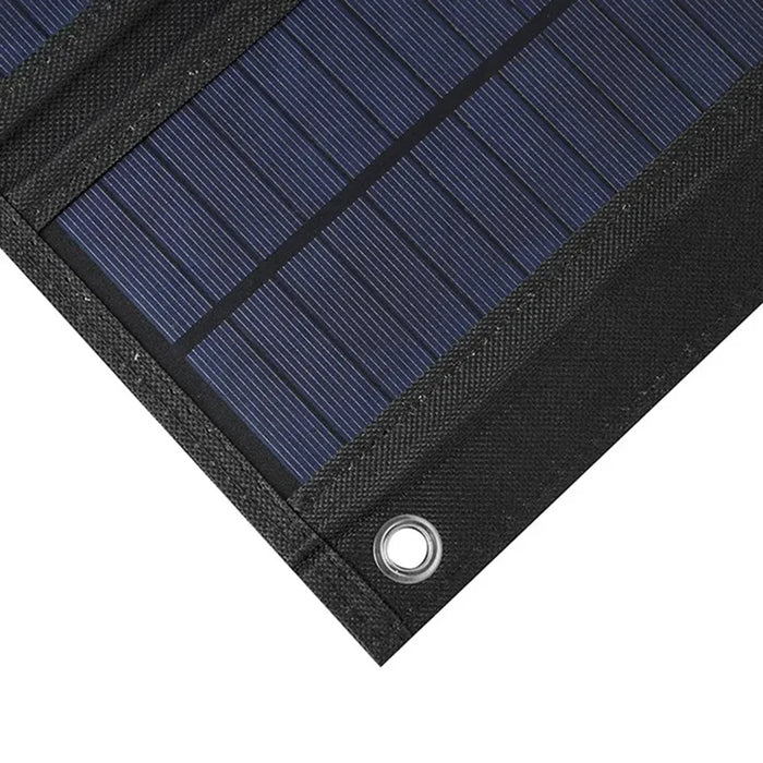 SPB4Z Foldable 4 Solar Panel Charger 8W 5V Portable Solar Charger for Outdoor Hiking Camping - Black - 7