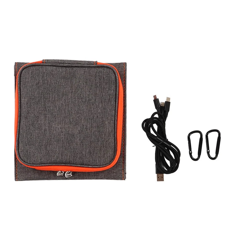FSC-15W Foldable 3 Solar Panel 15W Solar Cell Charger Mobile Power Bank for Camping Hiking - 5