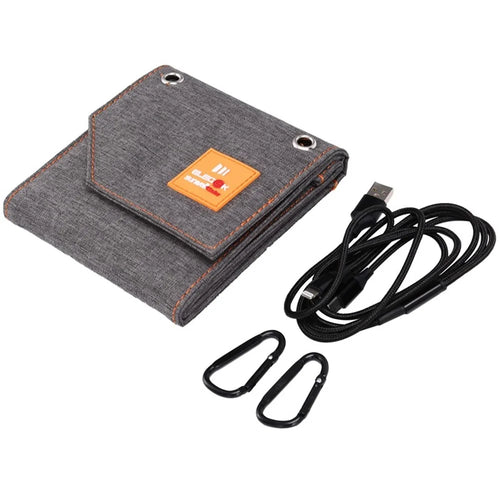 FSC-8W Foldable 4 Solar Panel 8W Solar Cell Charger Mobile Power Bank for Camping Hiking - 1