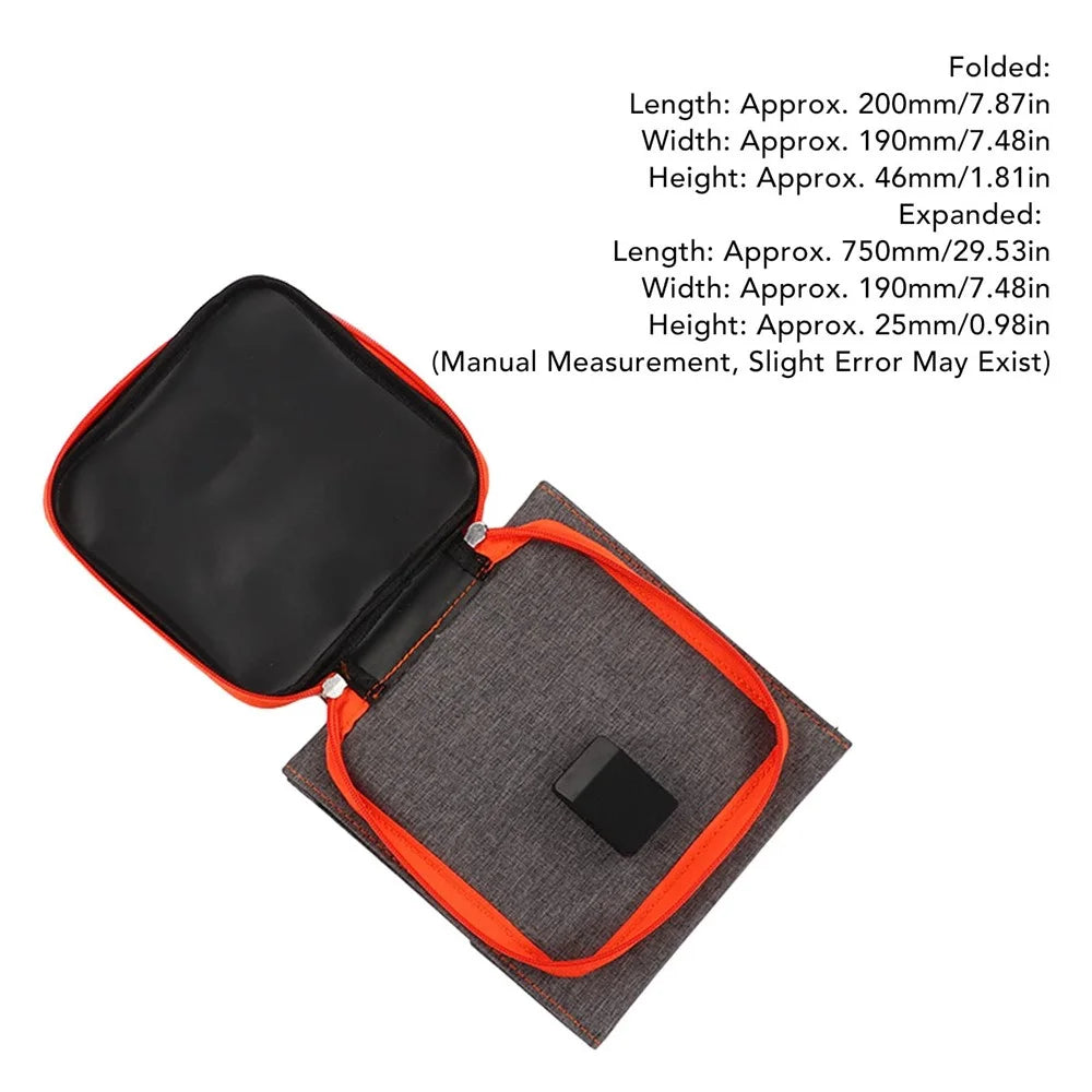 FSC-10W Foldable 3 Solar Panel 10W Solar Cell Charger Mobile Power Bank for Camping Hiking - 2