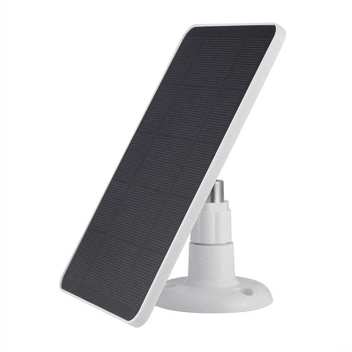 CSP4W-A 4W 5V Solar Panel for Security Camera Monocrystalline Solar Charger with Adjustable Bracket - White - 1
