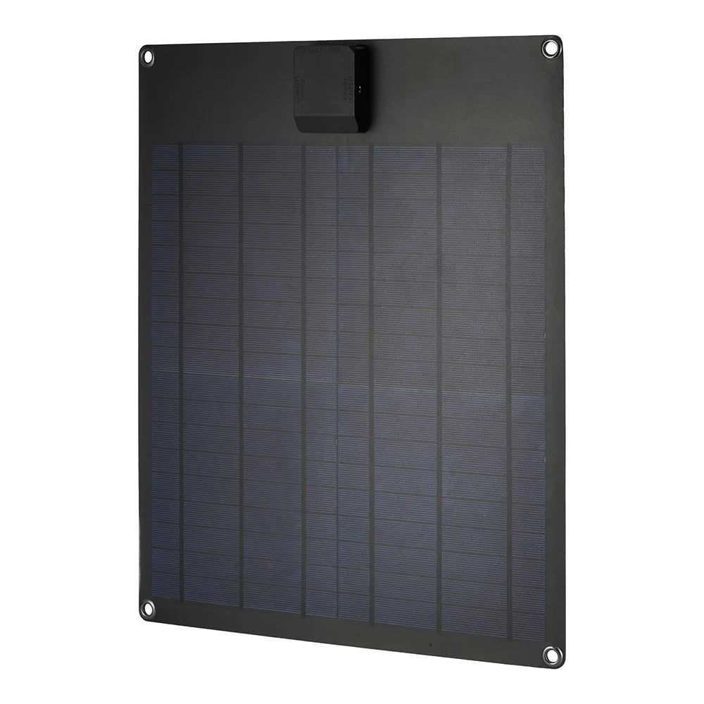 GKP415 18W 5V Polycrystalline Silicon Solar Panel Charger Dual USB Output with Controller for Phone Outdoor - Black - 1