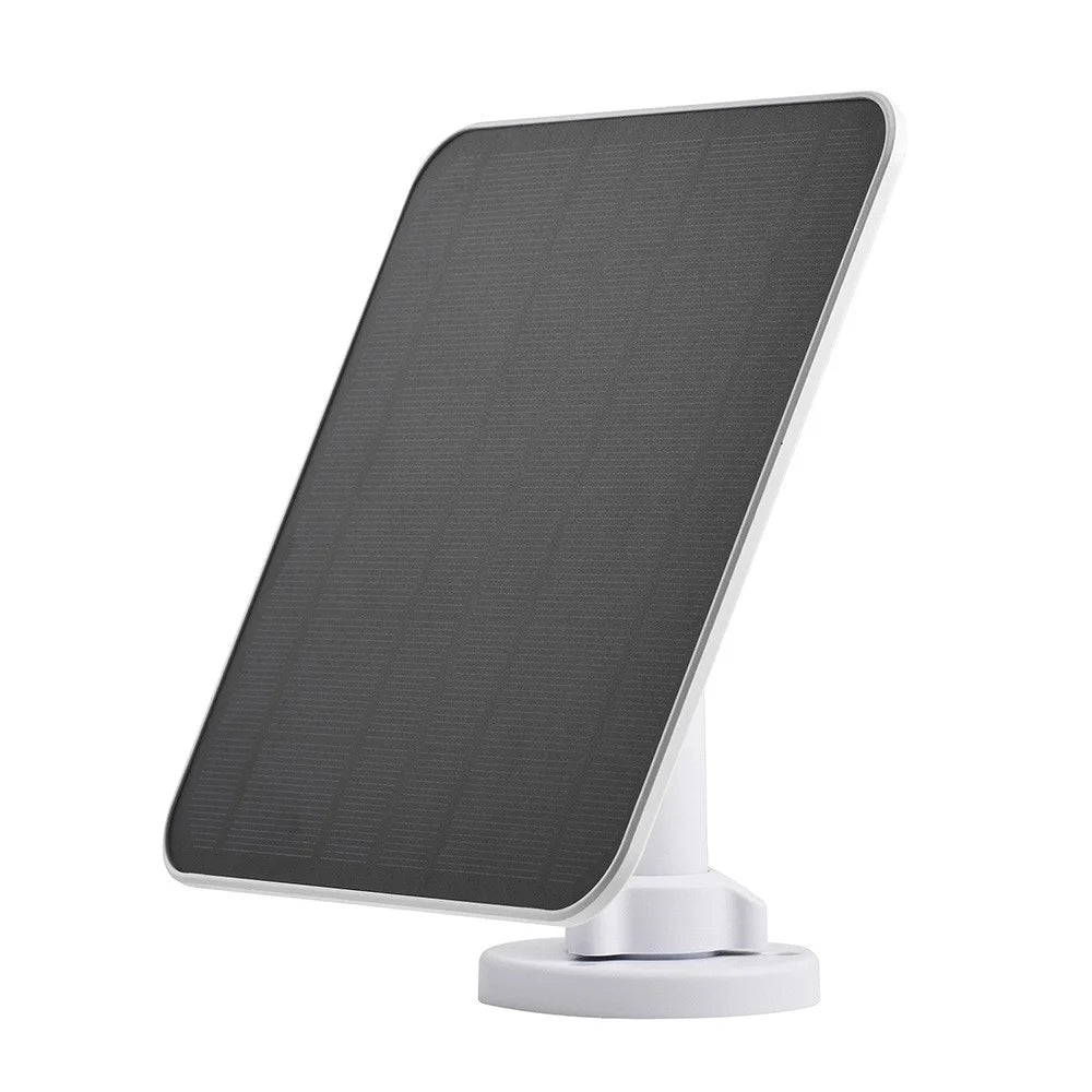 CSP5W-A 5W 5V Camera Solar Panel IP66 Waterproof Monocrystalline Solar Charger with Adjustable Bracket - White - 2