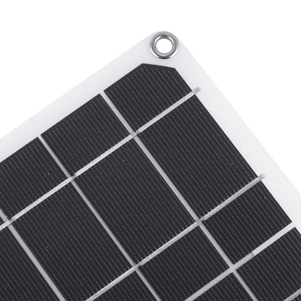 GKM215 5W 5V Monocrystalline Solar Panel Charger USB Port Portable for Cell Phone Camping Hiking Travel - Blue - 7