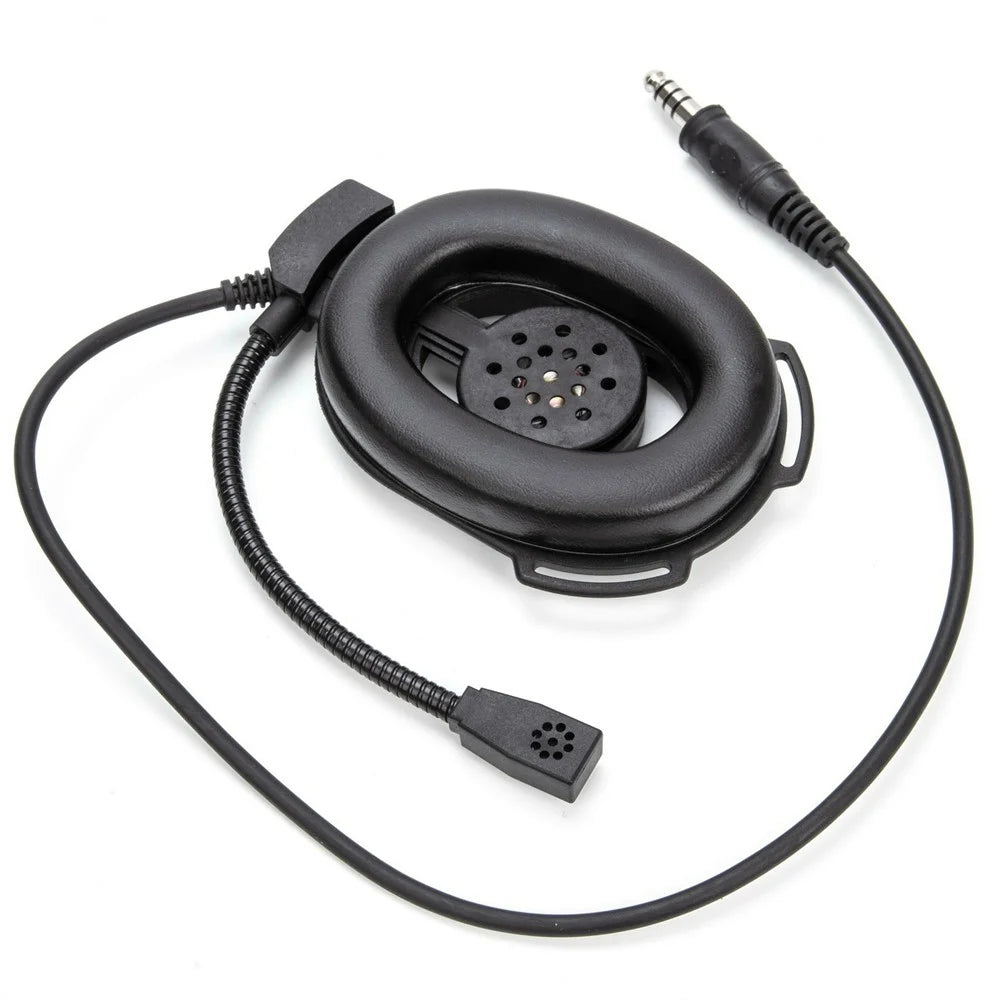For Yaesu Vertex VX-6R / VX-7R / VX-120 / VX-127 HD01 Two Way Radio 7.1mm Headset Walkie Talkie Headphone with U94 PTT Adapter - Black - 4