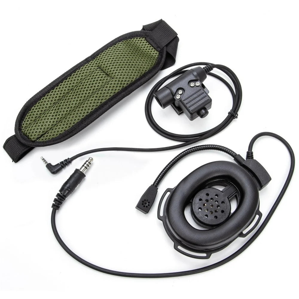 For Xiaomi Mijia Smart Walkie Talkie 1S / Lite HD01 7.1mm Headset Walkie Talkie Headphone with U94 PTT Adapter - Black - 2