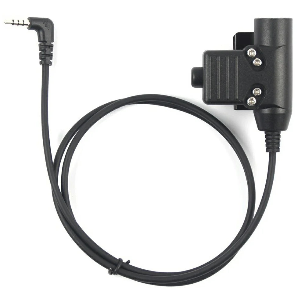 For Xiaomi Mijia Smart Walkie Talkie 1S / Lite HD01 7.1mm Headset Walkie Talkie Headphone with U94 PTT Adapter - Black - 6