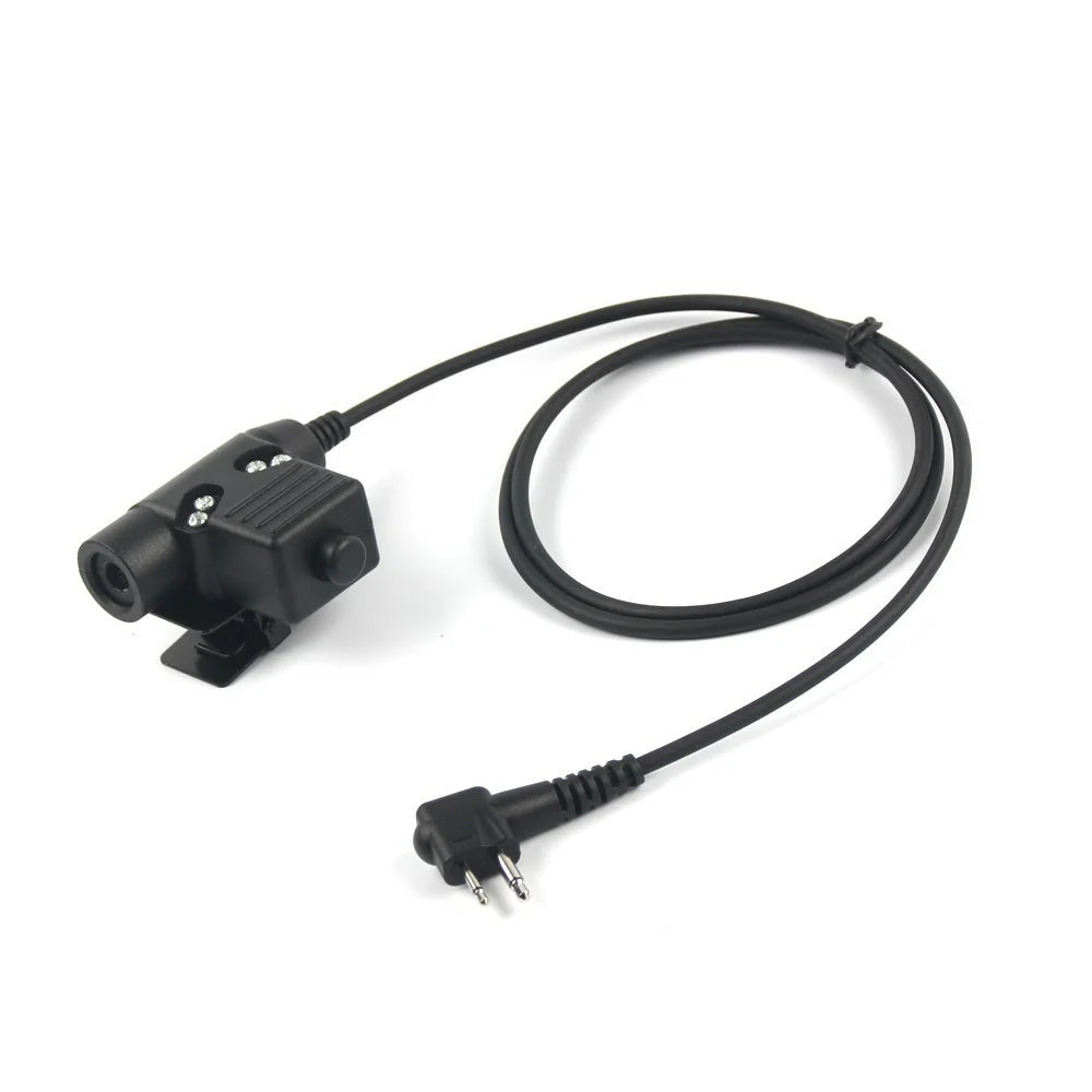 For Motorola GP88 / GP2000 HD01 Bowman Elite II Walkie Talkie 7.1mm Headset with U94 PTT Adapter - Brown - 6