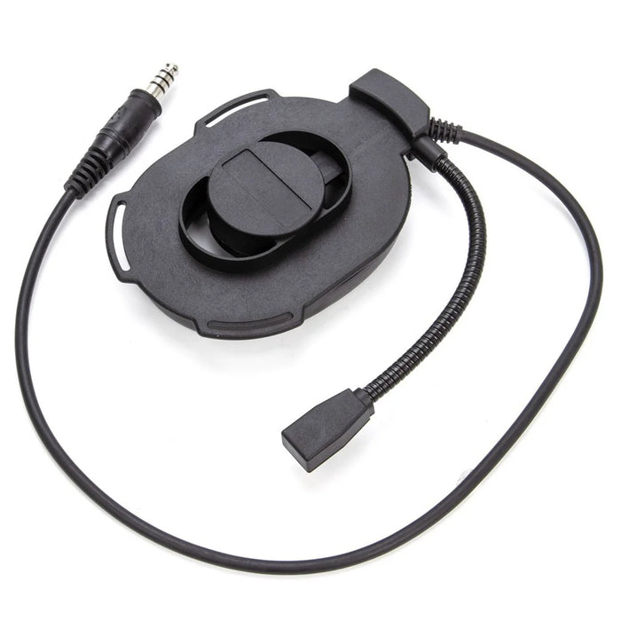 For Baofeng UV-9R HD01 Walkie Talkie Headset Two Way Radio 7.1mm Headphone with U94 PTT Adapter - Black - 3