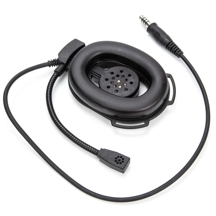 For Baofeng UV-9R HD01 Walkie Talkie Headset Two Way Radio 7.1mm Headphone with U94 PTT Adapter - Black - 4
