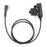 For Baofeng UV-5R HD01 Bowman Elite II Two Way Walkie Talkie 7.1mm Headset with U94 PTT Adapter - Black - 6