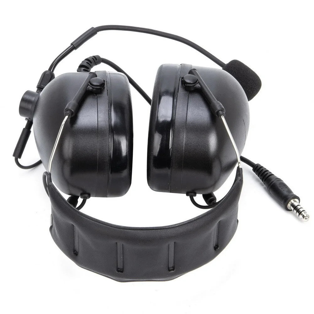 Universal Aviation Pilot Headphone Walkie Talkie Headset with U94 PTT Adapter for 3.5mm Cellphone - 5