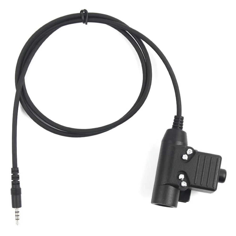 Universal Aviation Pilot Headphone Walkie Talkie Headset with U94 PTT Adapter for 3.5mm Cellphone - 7