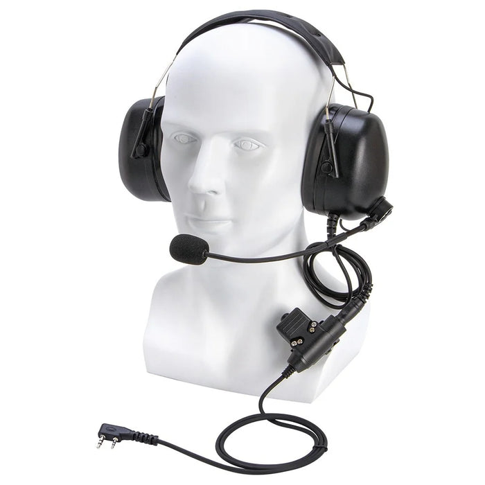 For Baofeng UV-5R / UV-8D / UV-8 / UV-B5 / UV-B6 / Kenwood TK-208 / TK-220 Walkie Talkie Pilot Headphone with U94 PTT Adapter - 1