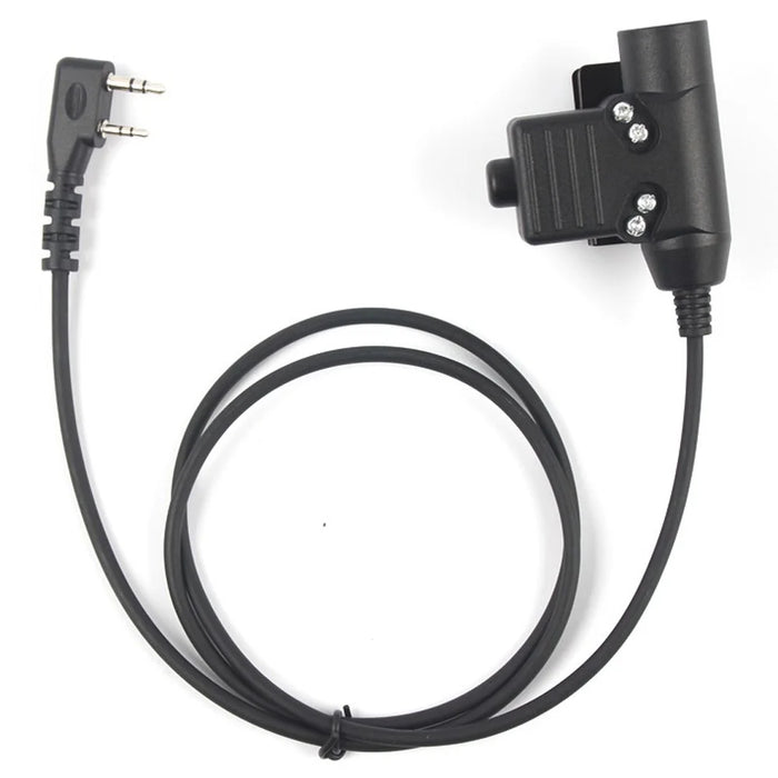 For Baofeng UV-5R / UV-8D / UV-8 / UV-B5 / UV-B6 / Kenwood TK-208 / TK-220 Walkie Talkie Pilot Headphone with U94 PTT Adapter - 7