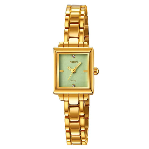 SKMEI 2315 Stylish Women Square Quartz Watch Alloy Strap Pointer Wrist Watch - Gold - 1