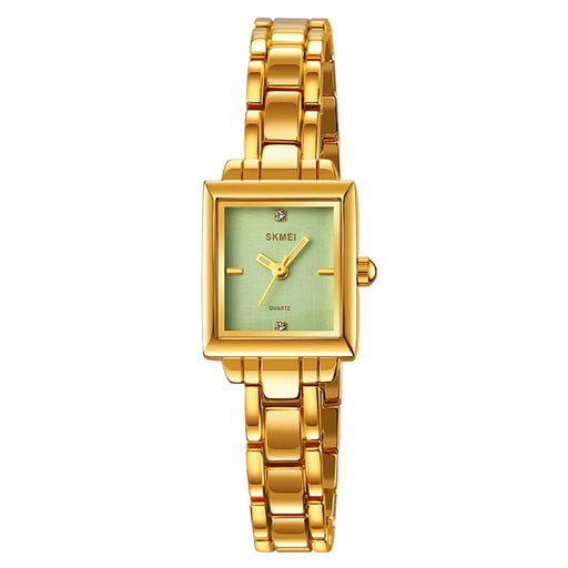 SKMEI 2315 Stylish Women Square Quartz Watch Alloy Strap Pointer Wrist Watch - Gold - 1