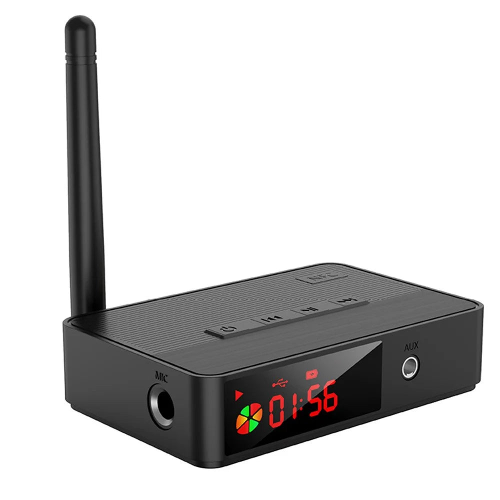 D400 NFC Optical Bluetooth-compatible 5.3 Receiver Audio Fiber Coaxial Adapter Support USB Flash Drive / TF Card Playback - 1