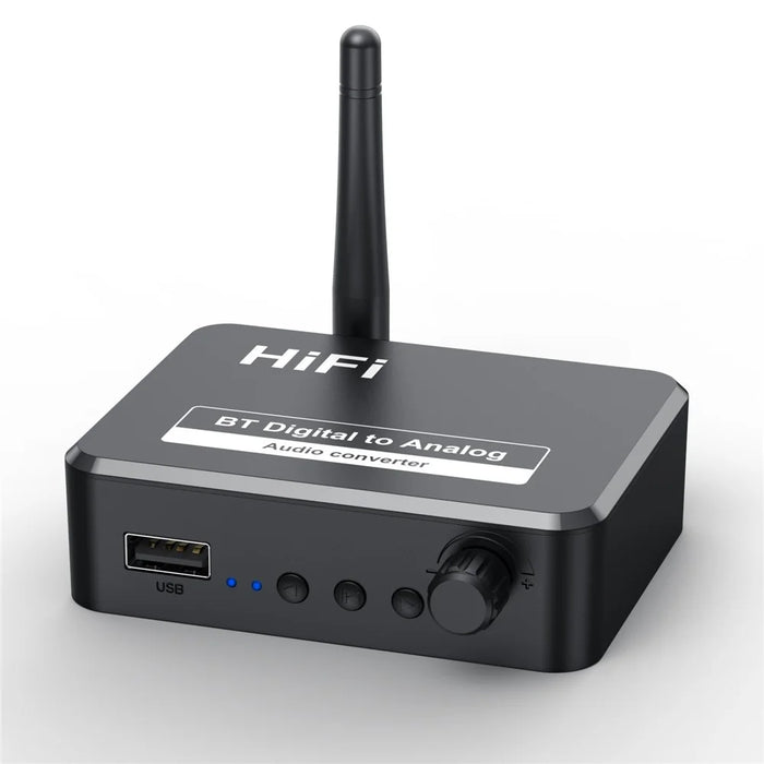 B35 Bluetooth-compatible 5.1 Receiver RCA 3.5mm AUX Adapter Converter for Home Theater - 1
