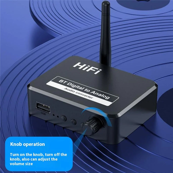 B35 Bluetooth-compatible 5.1 Receiver RCA 3.5mm AUX Adapter Converter for Home Theater - 6